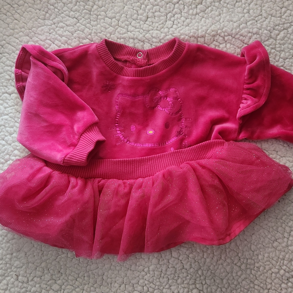 Sanrio Fuchsia Hello Kitty Sweatshirt with Tulle Skirt
